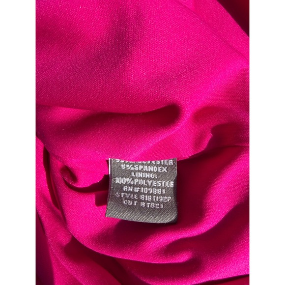 Donna Ricco Pink Midi Business Dress 3/4 Sleeve Pleated Sheath 2P - Picture 5 of 7